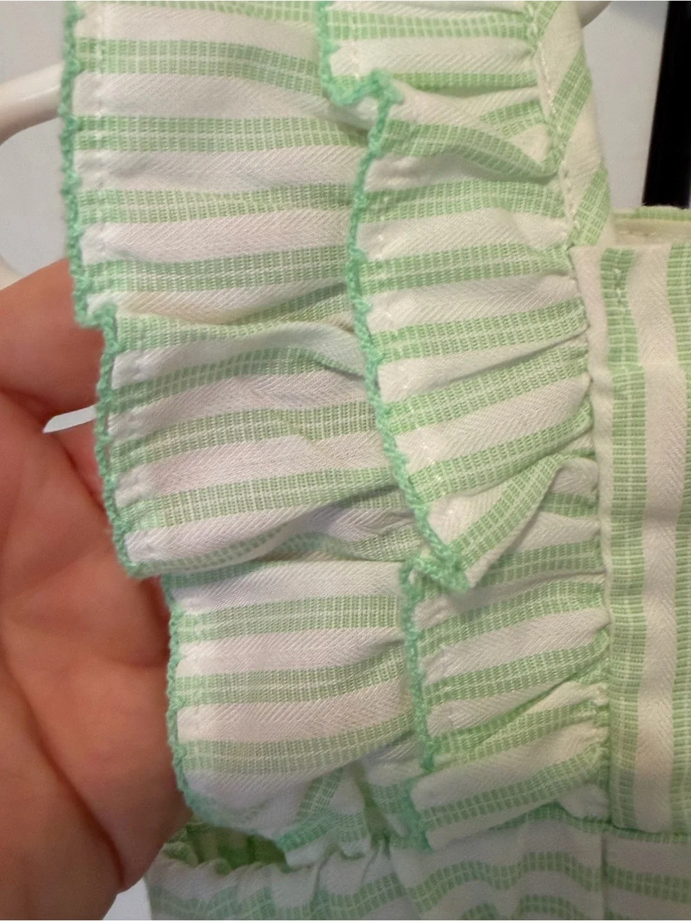 Fantaisie Bebes Smocked Stripe Baby Bubble Romper 3 Months NWOT